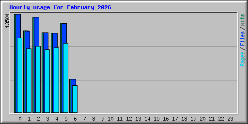Hourly usage for February 2026
